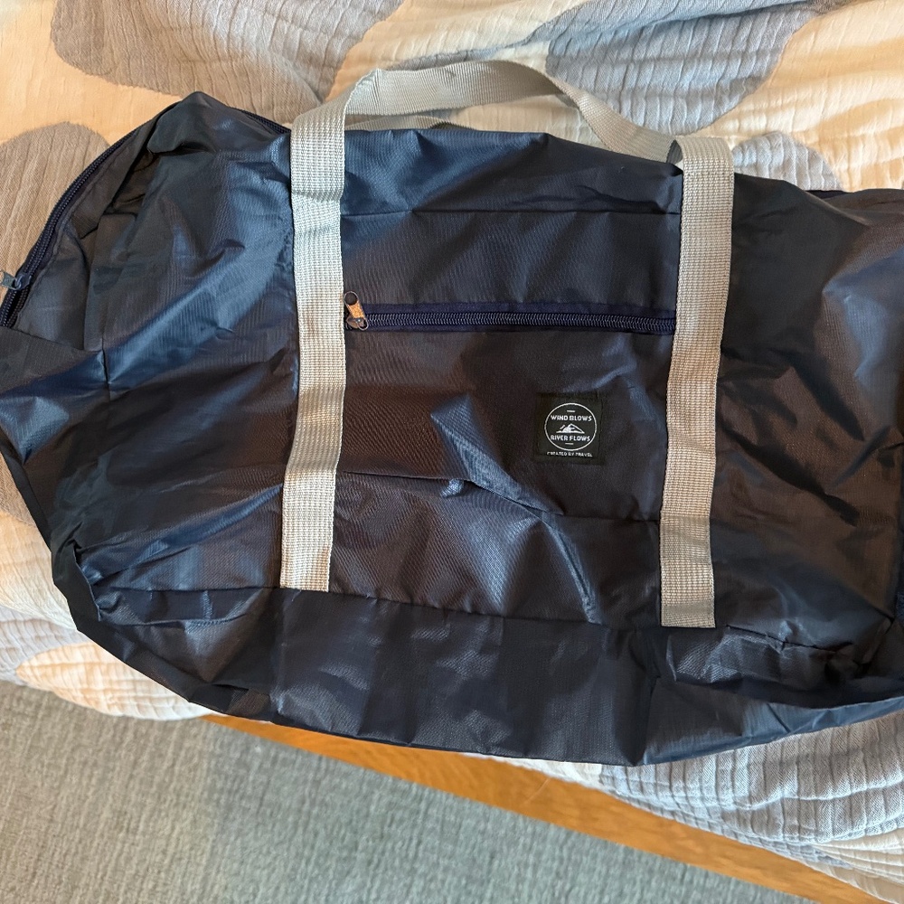 Wind Blows River Flows Duffle Bag 18” x 12" x 4"